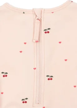 MERLE LANGÆRMET BADEDRAGT - cherry coeur rose