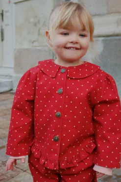 Nola overshirt - strawberry dot