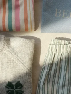 3 PACK ASLI SHORTS - basil/orchid/bleu stripe