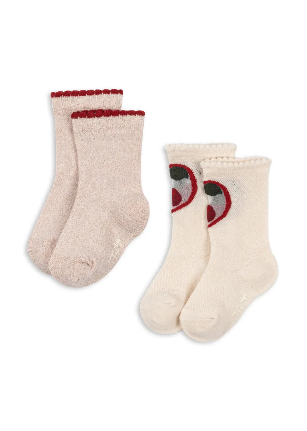 2 PACK CHERRY ROSE STRØMPER - cherry/rose