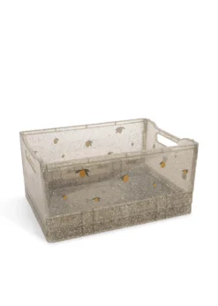 2 PACK GLITTER STORAGE BOX - sparkling blue