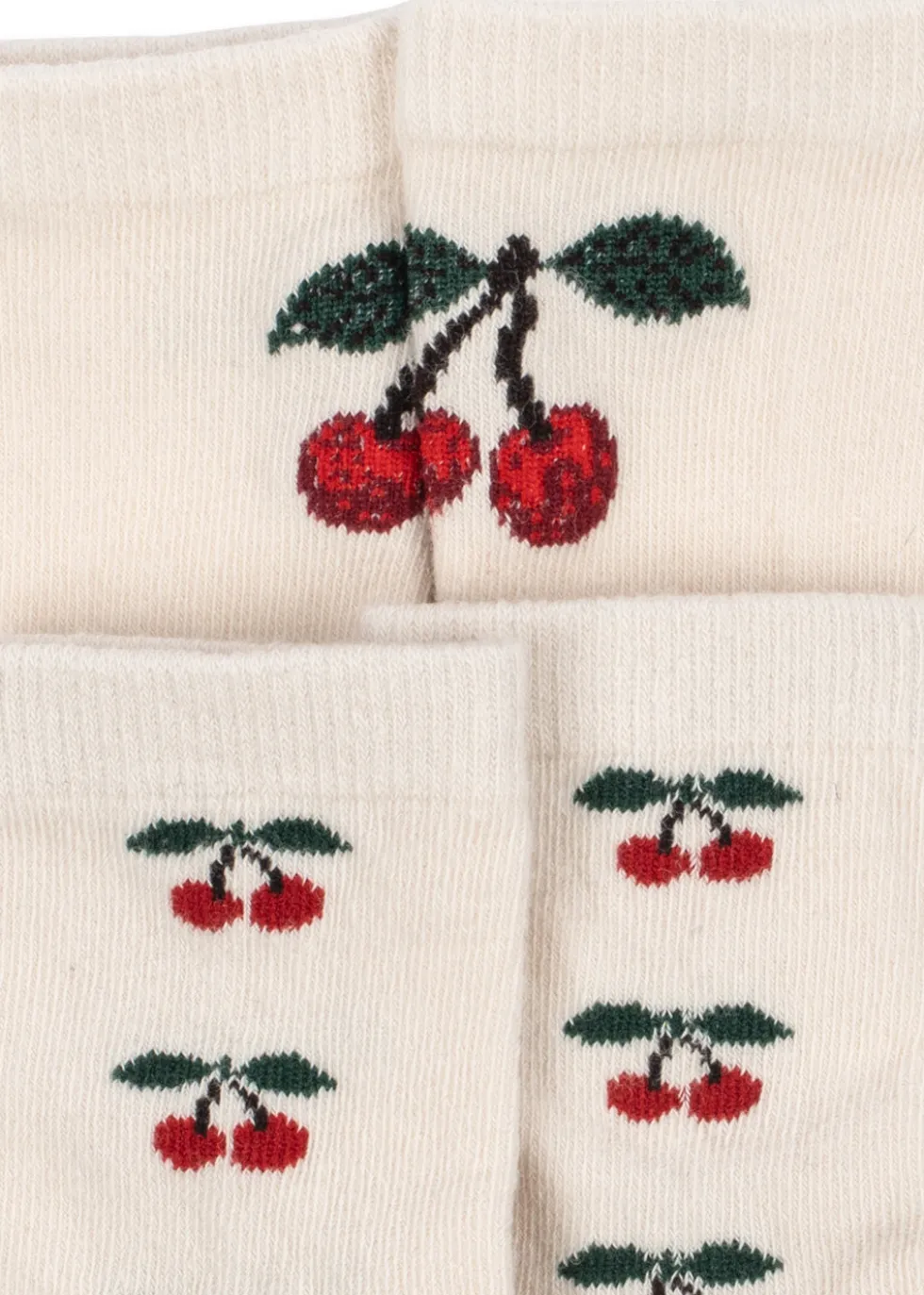 2 PACK JACQUARD CHERRY STRØMPER - cherry mix