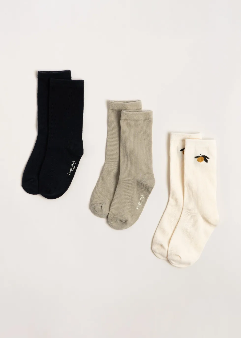 3 PACK JACQUARD SOCKS - lemon mix