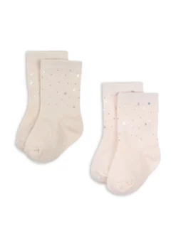 2 PACK PAILLETSTRØMPER - creole pink