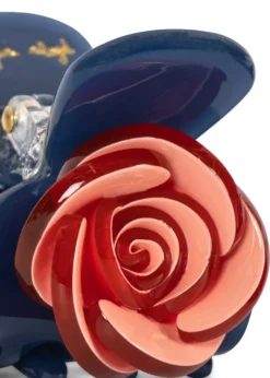 2 PACK ROSE HAIR CLAW SMALL - total eclipse
