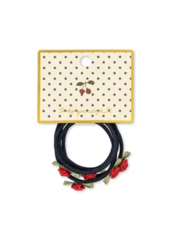 6 PACK ROSE ROUGE HAIR ELASTIC - total eclipse