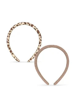 2 PACK THIN HÅRBØJLE - leo/rose
