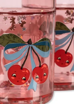 2 PAK GLITTERKOPPER - cherry bow