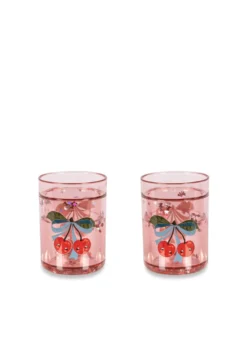 2 PAK GLITTERKOPPER - cherry bow