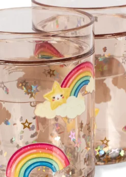 2 Pak Glitterkopper - rainbow
