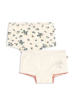 2 Pak Mimmi Underbukser - blue kitty dot/tramonto