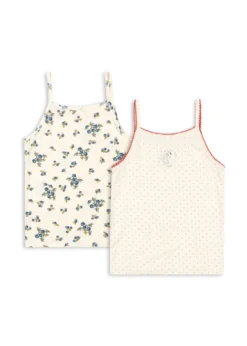 2 Pak Mimmi Undertrøjer - blue kitty dot/tramonto