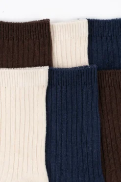 3 Pak Sokker - chocolate brown/total eclipse