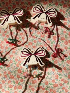 Pearly halskæde og armbånd - cherry