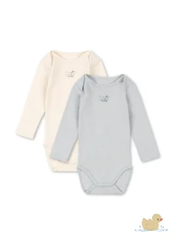 PERLA 2 PACK LS BODY OCS - buttercream/pearl blue
