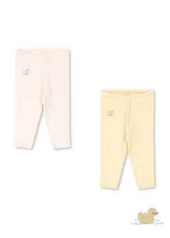 PERLA 2 PACK PANTS OCS - banana crepe/creole pink
