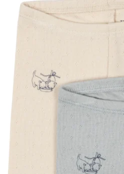 PERLA 2 PACK PANTS OCS - buttercream/pearl blue