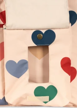 Pusletaske - bon coeur coloré