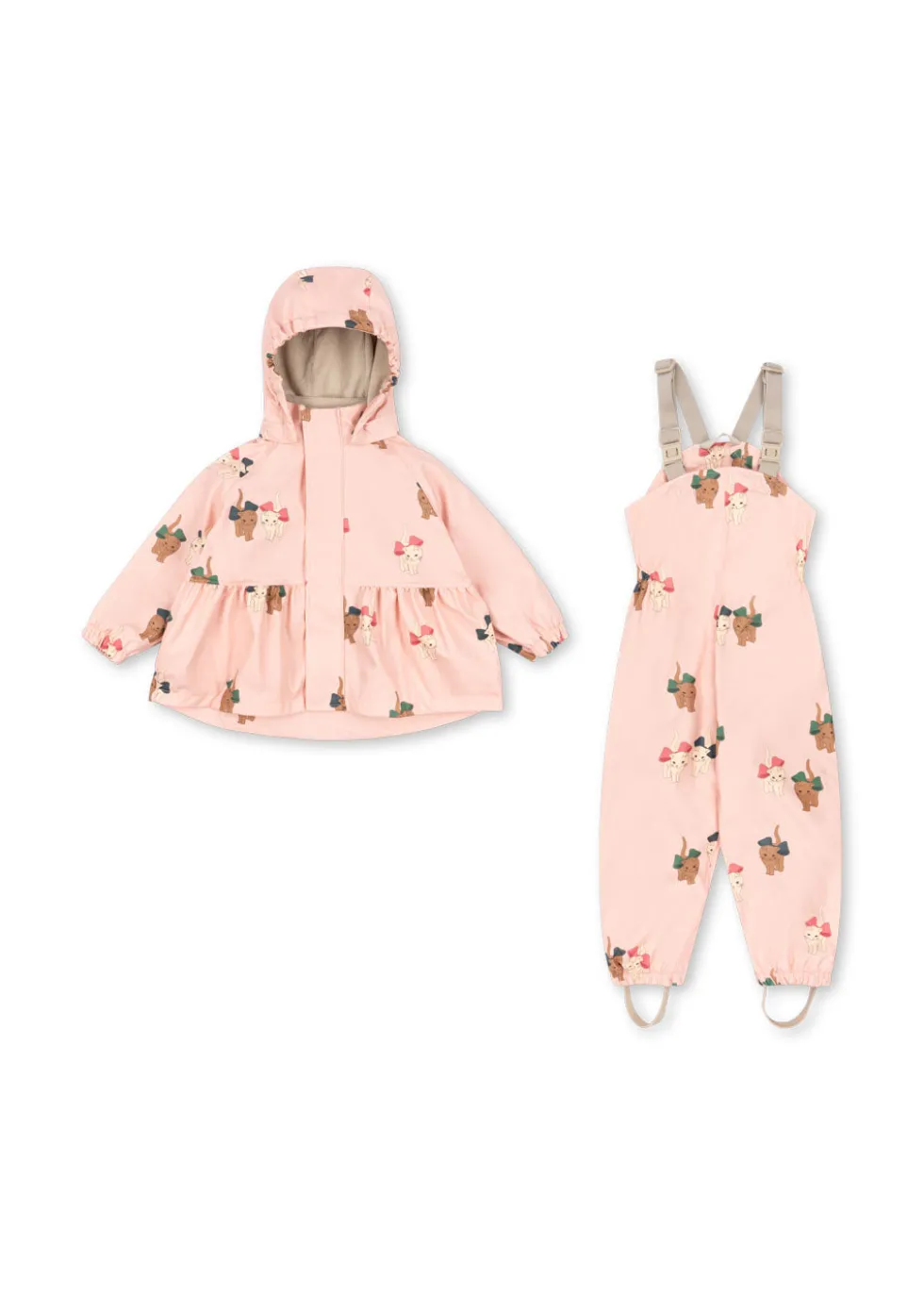 rainy palme regnsæt med for - bow kitty pink