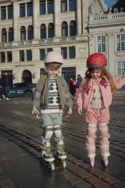 Rulleskøjter med lys - cherry blush
