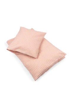 SEER BABY BEDDING SET 70X100 - powder pink check