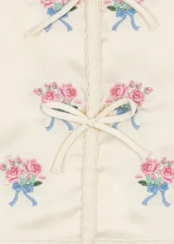 SHEENY SHORT SLEEVE TOP - buttercream