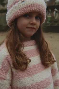 Softy Sweater - rosy stripe