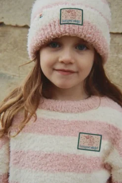 Softy Sweater - rosy stripe