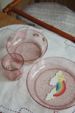 Sparkly Spisesæt - rainbow