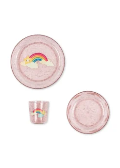 Sparkly Spisesæt - rainbow