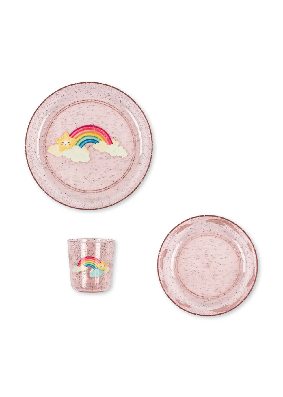Sparkly Spisesæt - rainbow