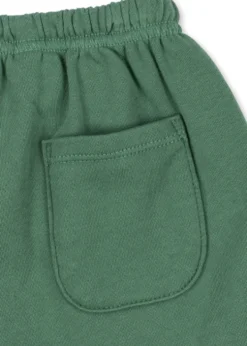 Spotty Joggingshorts - dark ivy
