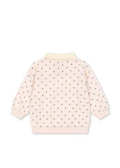 Spotty Langærmet Polo - rosewater dot