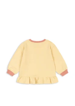 SPOTTY SWEATSHIRT - banana crepe