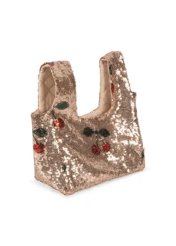 STARLA SEQUIN TOTE BAG - ma grande cerise blush