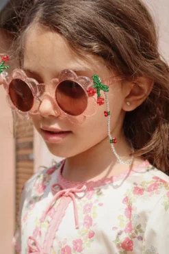 SUNGLASSES BEAD CHAIN CHERRY - multi