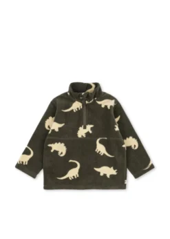 TAVI FLEECE SWEATSHIRT - dino silhouette
