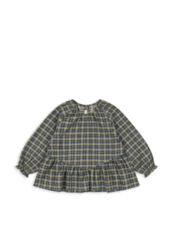 Terre bluse - laurel blue check