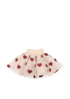 TULLIE SMOCK SKIRT - coeur glitter