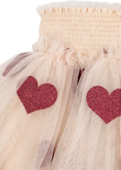 TULLIE SMOCK SKIRT - coeur glitter