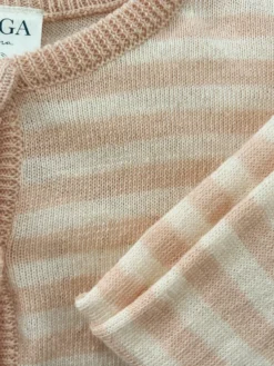 Venti strik cardigan - cameo rose